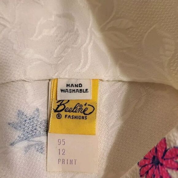 Vtg.Mint '60s Beeline Cotton Mod Print Dress sz.Vtg 12/Modern 6 Union Label USA - Picture 5 of 7
